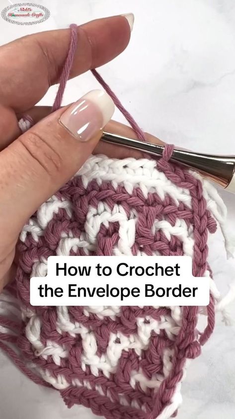 How to Crochet the Envelope Border to Hide Your Yarn Ends!It’s much easier than you might think. And you don’t have to worry about weaving in ends!❤️ It’s most popular and commonly used for Overlay Mosaic Crochet in rows.There are just sc and dc stitches and NO Color Changes within a row or round! ❤️ Learn how to Mosaic Crochet with my new ebook which includes 28 patterns, 32 graphs and 14 video tutorials! ❤️ See the LINK IN MY BIO for the full free tutorial or to get the ad-free printer-friendl Overlay Mosaic Crochet, Mosaic Crochet, Crochet Tips, Crochet Videos, Rock Crafts, How To Crochet, No Color, Free Tutorial, Video Tutorials