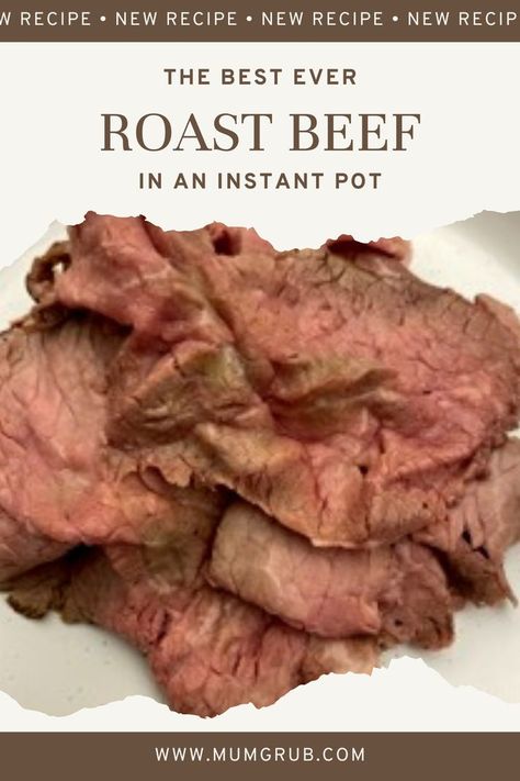 Instant Pot Roast Beef Instapot Roast Beef, Outside Round Roast, Pressure Cooker Roast Beef, Beef Dips, Instant Pot Roast Beef, Juicy Roast Beef, Beef Eye Round Roast, Pressure Cooker Roast, Instant Pot Roast