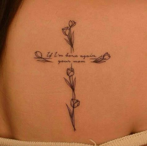 Meaningful Christian Tattoos, Pretty Cross Tattoo, Tattoo Between Breast, Wrist Bracelet Tattoo, Unique Tattoos For Women, Verse Tattoos, Small Girly Tattoos, Hip Thigh Tattoos, Cross Tattoos For Women