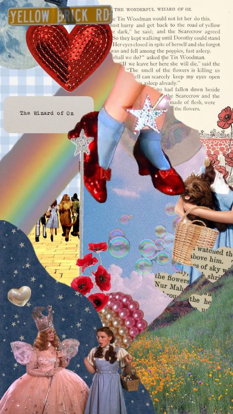 wizard of oz. manifesting for an audition The Wizard Of Oz Wallpaper Iphone, Rainbow Connection Wallpaper, Wizard Of Oz Lockscreen, Wizard Of Oz Mood Board, Wizard Of Oz Phone Wallpaper, Wizard Of Oz Collage, Poppies Wizard Of Oz, Wizard Of Oz Wallpaper Iphone, Wizard Of Oz Color Palette