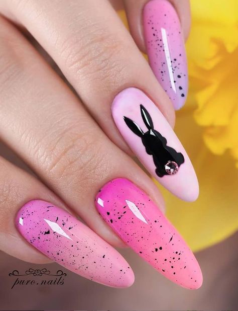 #almond nails   #almond nails designs  #almond nails art   #almond nails ideas   #almond nails style  #almond nails in summer   #almond nails 2020  #nails  #nails art  #nails designs  #nails ideas  #nails style  #manicure  #almond manicure  #sparkle nails  #sparkle almond nails   #get nails  #bling almond nails Easter Manicure, Easter Nail Art Designs, Easter Nail, Bunny Nails, Easter Nail Designs, Easter Nail Art, Really Cute Nails, Spring Nail Art, Easter Nails