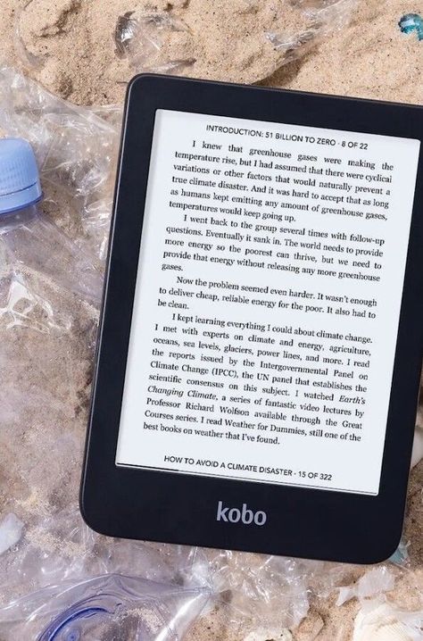 Kobo Ereader, We Fall In Love, Sink In, E Reader, The Environment, Eco Conscious, Recycled Plastic, Consciousness, Recycling