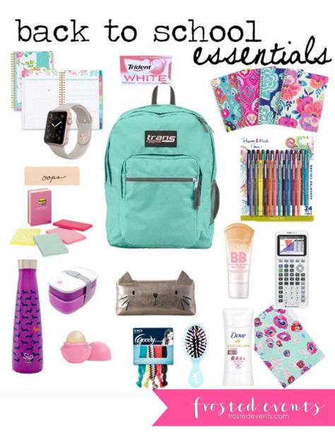 Back to School Shopping Checklist Girls Teens Supplies Hair Back To School, School Supplies Ideas, School Supplies Cake, Clothes Back To School, Middle School Essentials, Shopping Checklist, School Backpack Essentials, Preppy School Supplies, School Supplies Highschool