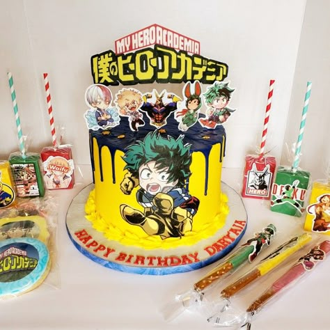 Bakugo Cake Birthday, Deku Cake, Mha Cake, My Hero Academia Birthday, Anime Bday Cake, My Hero Academia Birthday Party Ideas, Anime Birthday Cake Ideas, My Hero Academia Cakes Birthday, Anime Birthday Cake Ideas Demon Slayer