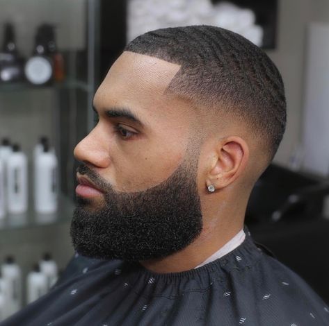 Black Man Haircut Fade, Faded Beard Styles, Man Hairstyle, Waves Hairstyle Men, Black Men Beard Styles, Black Haircut, Men Fade Haircut Short, Black Men Haircut, Hairstyles Girl