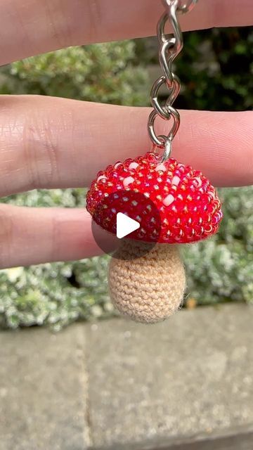 Beaded Mushroom, Mushroom Crochet, Crochet Mushroom, July 10, Stuffed Mushrooms, Beads, Crochet, On Instagram, Instagram