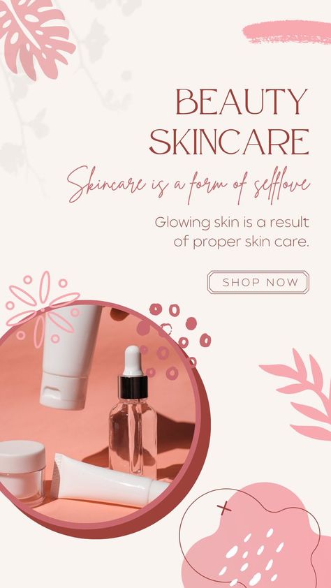 SKINCARE BEAUTY Skin Care Posters, Skincare Poster Design Ideas, Skin Care Packaging Ideas, Skincare Poster Design, Skin Care Poster Design, Skincare Logo Design Ideas, Skin Care Template, Skincare Banner, Nail Poster