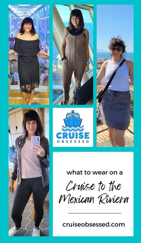 What to Wear on a Cruise to the Mexican Riviera from cruiseobsessed.com. Mexico Cruise Outfits, Cruise To Mexico, Mexican Cruise, Mexican Riviera Cruise, Mexican Riviera, Mexico Cruise, Cruise Essentials, Cruise Outfits, Best Cruise