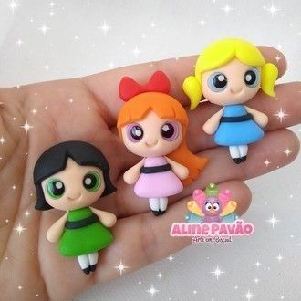 Clay Art For Kids, Polymer Clay Disney, Power Puff Girls, Clay Crafts For Kids, Polymer Clay Kawaii, Diy Air Dry Clay, Clay Diy Projects, Power Puff, Clay Crafts Air Dry