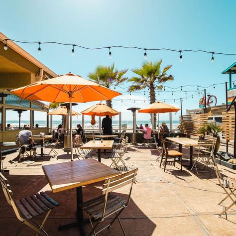 San Diego Pacific Beach, San Diego Gaslamp, Pacific Beach San Diego, Coffee Mood, View Aesthetic, California Aesthetic, Beach San Diego, Waterfront Dining, San Diego Travel