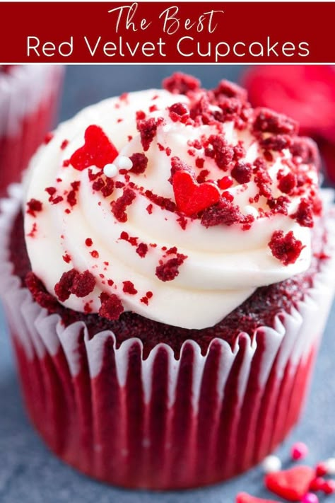 Best Moist Cupcakes, The Best Red Velvet Cupcakes, Gourmet Red Velvet Cupcakes, How To Make Red Velvet Cupcakes, Red Velvet Cupcakes From Scratch, Red Velvet From Scratch, Red Velvet Birthday Cupcakes, Moist Cupcakes From Scratch, Best Cupcake Recipe From Scratch