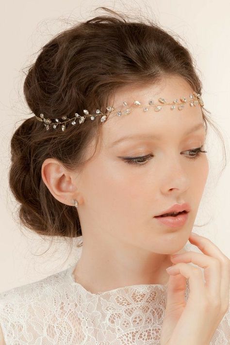 Bohemian Wedding Headpiece, Boho Bridal Hair, Diy Hair Accessories Ribbon, Crystal Hair Vine, Fancy Jewellery Designs, Headpiece Jewelry, Bridal Hair Vine, Crystal Headband, Fancy Jewellery