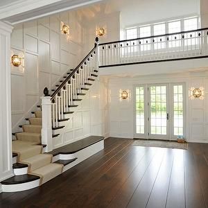 Stairs White Staircase, Stairs Architecture, Grand Foyer, Foyer Decorating, Entrance Foyer, Foyer Design, House Stairs, Home Modern, Staircase Design