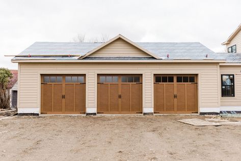 Designing our Garage Doors with Haas Door | afterhoursfarm-mi.com Haas Garage Doors, Carriage Style Garage Doors, Gorgeous Doors, Modern Windows, 2020 Design, American Walnut, Types Of Doors, Garage Door, Design Process