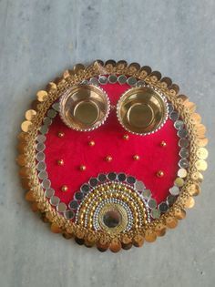 13 Cool Plate decoration ideas in 2022 | plate decor, thali decoration ideas, wedding gifts packaging Puja Plate Decoration, Thali Decoration Ideas Handmade, Rakhi Plate Decoration, Pooja Thali Decoration Ideas, Plate Decoration Ideas, Arti Thali Decoration, Decoration Ideas Wedding, Haldi Kumkum, Handmade Decorative Items