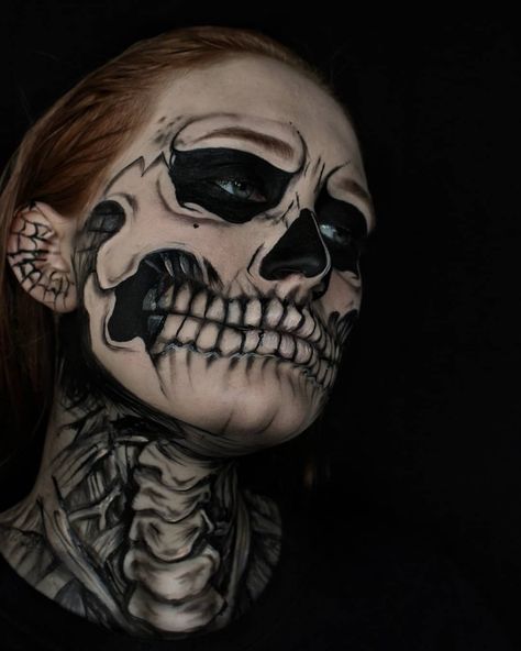 American Horror Story Makeup Ideas, American Horror Story Skeleton Makeup, Tate Makeup American Horror Story, Tate Ahs Makeup, Tate From American Horror Story, Tate American Horror Story, Tate Langdon Makeup, Tate Makeup, Tate Ahs