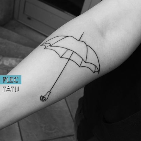 Umbrella Flash Tattoo, Fine Line Umbrella Tattoo, Mary Poppins Umbrella Tattoo, Mary Poppins Tattoo, Mary Poppins Umbrella, Umbrella Tattoo, Sleeve Ideas, Sleeves Ideas, Ink Ideas