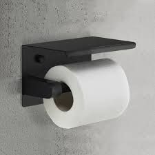 Gedy Toilet Paper Holders - TheBathOutlet Matte Black Toilet, Modern Toilet Paper Holders, Toilet Paper Holder Shelf, Matte Black Bathroom Accessories, Toilet Paper Holder With Shelf, Best Toilet Paper, Recessed Toilet Paper Holder, Bathroom Recessed Lighting, Black Toilet Paper Holder