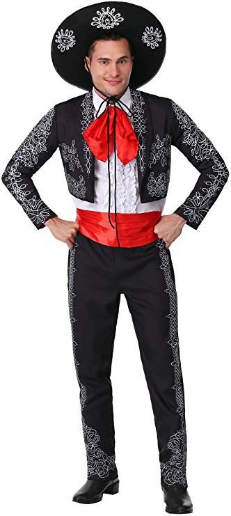 Amazon.com: The Three Amigos Costume Small Black: Clothing Mariachi Outfit Men, Three Amigos Costume, Mexican Halloween Costume, Mariachi Outfit, Mariachi Suit, Matador Costume, Three Amigos, Great Comedies, Halloween Costumes For 3