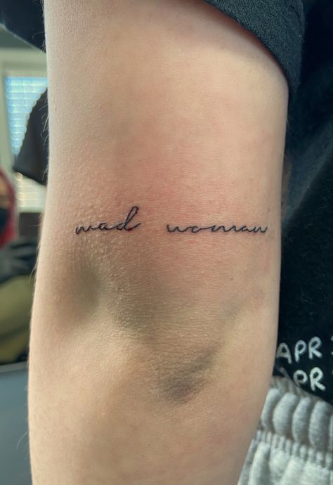 Taylor Swift Tattoo Mad Woman, Mad Women Tattoo, Mad Woman Taylor Swift Tattoo, Mad Woman Tattoo, Matching Taylor Swift Tattoos, Fierce Tattoos For Women, This Is Me Trying Tattoo, To Live For The Hope Of It All Tattoo, Taylor Swift Matching Tattoos