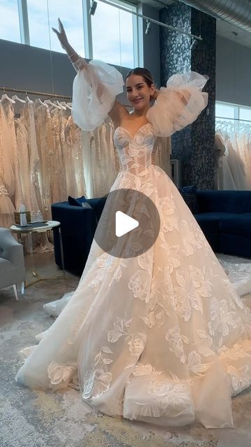 Stunning, sultry, and utterly irresistible. Could Evelyn be the one? ✨With blooming floral embroidery, illusion side panels, and a roma... | Instagram Cathedral Train, Galia Lahav, Instagram Wedding, Be The One, Wedding Dress Sleeves, Wedding Dresses Romantic, Wedding Dresses Unique, Classy Women, Side Panels