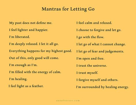 Affirmations About Letting Go Of The Past, Journal Prompts For Letting Go Of The Past, How To Let Go Of The Past Quotes, Let Go Mantra, Ritual For Letting Go, Letting The Past Go, Crystal For Letting Go, Letting Go List, I Let Go Of Affirmations