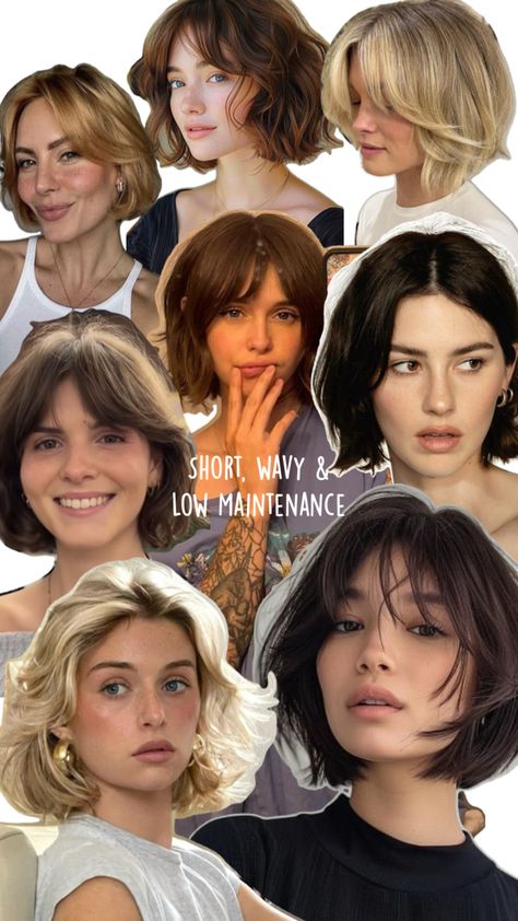 8 hairstyles with layers, waves and round face Elegant Hairstyles Round Face, Short Wavy Hair For Round Face, Wavy Hair For Round Face, Short Hair For Square Face Shape, Short Wavy Hair Round Face, Bob Haircut Square Face, Hair For Square Face Shape, Short Hair For Square Face, Feminine Short Hair Round Face