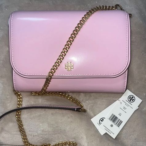 Brand New With Tags Pink Tory Burch Purse, Light Pink Purse, Tory Burch Purse, Pink Crossbody Bag, Pink Purse, Tory Burch Bags, Tory Burch Bag, Fit Check, Tory Burch