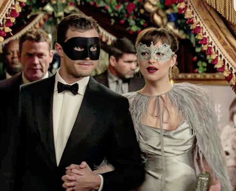 Fifty shades darker / mask / can't wait Wedding Love Songs, Christian Gray Fifty Shades, 50 Shades Darker, Laters Baby, Fifty Shades Movie, Fifty Shades Freed, In And Out Movie, Fifty Shades Darker, Fantasias Halloween