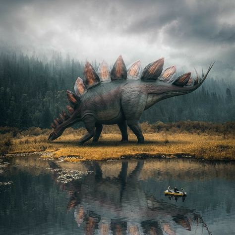 Stegosaurus Art, Dinosaur Photography, Prehistoric Wildlife, Dinosaur Pictures, Dinosaur Illustration, Prehistoric World, Jurassic World Dinosaurs, Prehistoric Art, Extinct Animals