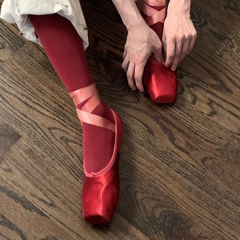 Red ballet shoes