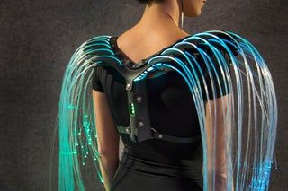 Fiber Optic Wings : 24 Steps (with Pictures) - Instructables Costume Designer, Futuristic Fashion, Fashion Costume, Fiber Optic, Sparkle