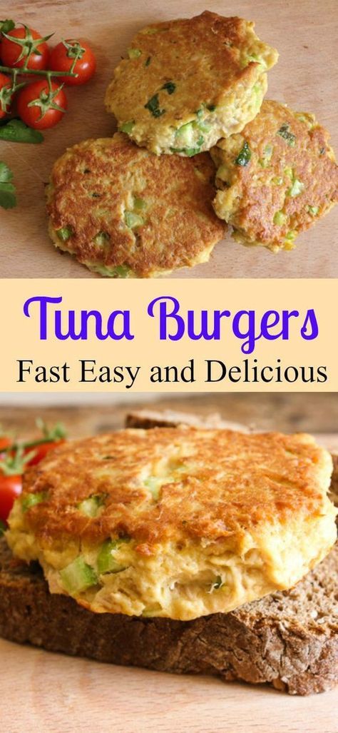 Tuna Burger Recipe, Tuna Fish Recipes, Tuna Melt Recipe, Tuna Burgers, Canned Tuna Recipes, Melt Recipe, Fish Recipes Healthy, Tuna Recipes, Fish Dinner