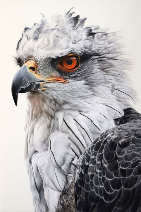 Fierce Expression, Watercolor Digital Art, Eagle Artwork, Harpy Eagle, Nature Enthusiast, Eagle Pictures, Animal Illustration Art, Wild Animals Pictures, Bird Of Prey