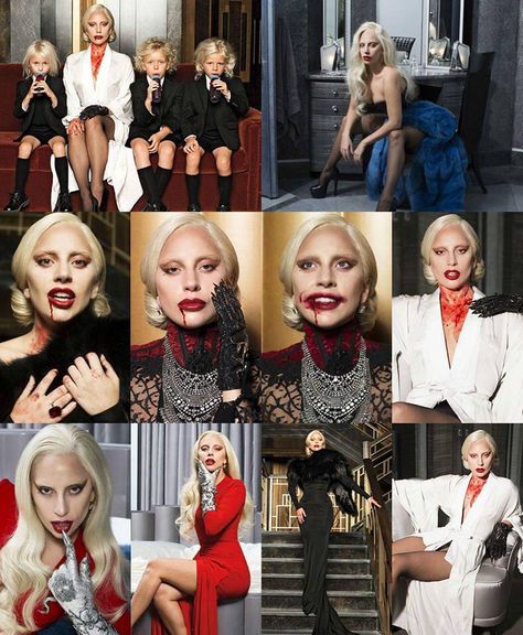 AHS Hotel Ahs Character Costumes, American Horror Story Countess, American Horror Story Coven Costume, Horror Icons Costumes, Lady Gaga Hotel Costume, Countess Ahs Costume, The Countess Ahs Costume, Lady Gaga Ahs Hotel Outfits, Ahs Costume Ideas