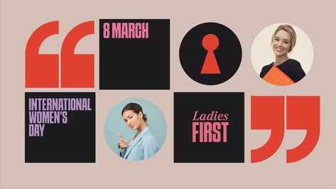 Ladies First || International Women's Day Campaign on Behance International Womens Day Campaign, Women Day Campaign, International Woman Day Design Poster, Women's Day Flyer, Women's Day Celebration Poster, Womens Day Offer Poster, Awareness Campaign, Brand Campaign, Women’s History