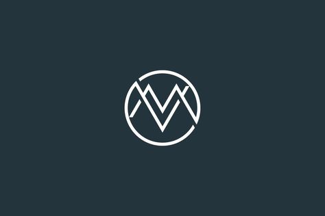 Minimal Letter VM or MV Monogram Logo Design Vector Template Mv Logo Design Letter, Vm Monogram Logo, Mv Monogram Logo, Mv Logo Design, Mv Monogram, Vm Logo, Mv Logo, Massage Logo, Mount Meru