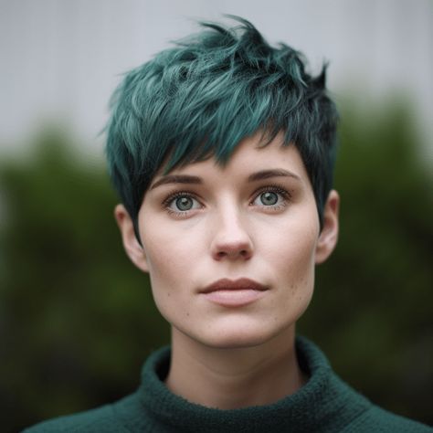 Choppy Pixie, Cute Pixie Haircuts, Pixie Haircut Ideas, Choppy Pixie Cut, Short Hair Pixie Cuts, Super Short Hair, Very Short Hair, Pixie Haircuts, Short Pixie Haircuts