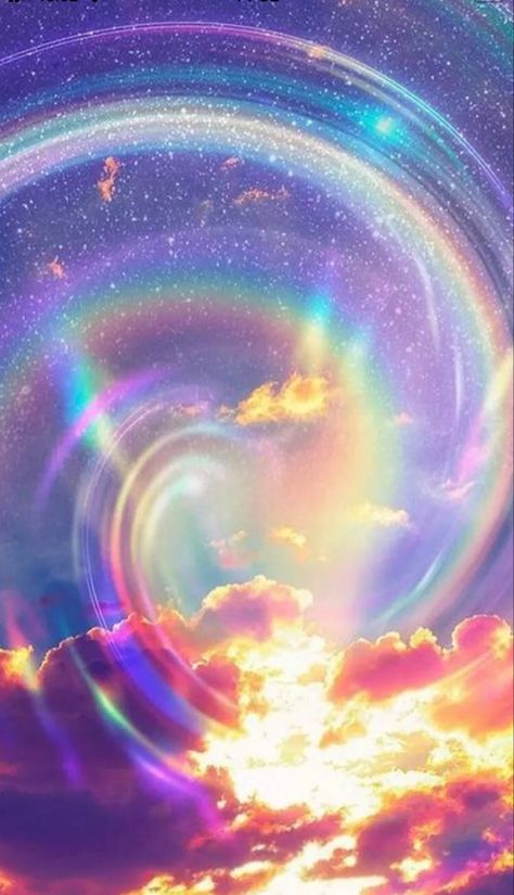 Purple Spiritual Art, Magical World Aesthetic, Rainbow Sparkle, Psychadelic Art, Rainbow Magic, Rainbow Aesthetic, Rainbow Light, Rainbow Wallpaper, Wallpaper Space