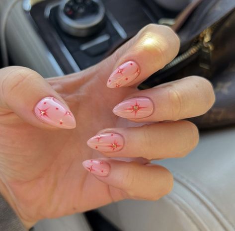 Fourth Of July Nail Ideas, Nail Ideas For 2023, Bre Sheppard, Firework Nails, Fourth Of July Nails, Summery Nails, Simple Acrylic Nails, July Nails, Soft Nails