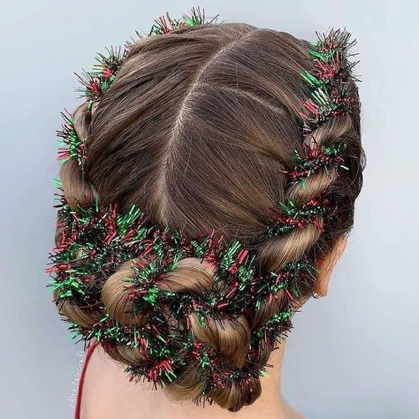 Edgy Updo, Hairstyles Christmas, Holiday Hairstyles Easy, Christmas Party Hairstyles, Prom Hair Updo, Christmas Hairstyles, Holiday Hairstyles, Easy Braids, Christmas Hair