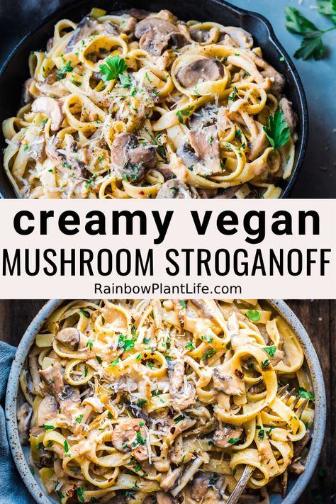 Stroganoff Mushroom, Vegan Stroganoff, Vegan Mushroom Stroganoff, Vegan Worcestershire Sauce, Mushroom Stroganoff, Vegan Mushroom, Ultimate Comfort Food, Vegan Condiments, Mushroom Recipes