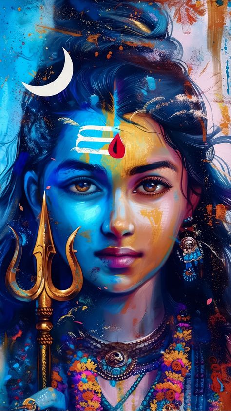 free wallpapers 4K god, hindu god, lord shiva, colors, art for mobile and desktop Wallpaper God Hindu, Earth Day Drawing, God Hindu, Wallpaper God, Pictures Of Shiva, Shiva Parvati Images, Peace Illustration, Lord Shiva Hd Images, Photos Of Lord Shiva