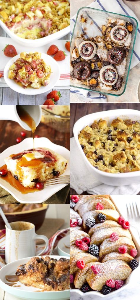 Sweet Breakfast Casserole Recipes perfect for holiday breakfast or brunch.  Start the day off right by indulging your sweet tooth with these easy make-ahead Sweet Breakfast Casserole recipes with fruit, chocolate, and pretty much everything in between. Yum! Sweet Casserole, Recipes With Fruit, Sweet Breakfast Casserole, Sweet Brunch Recipes, Breakfast Casserole Recipes, Sweet Brunch, Recipes Fruit, Fruit Chocolate, Breakfast Oatmeal Recipes