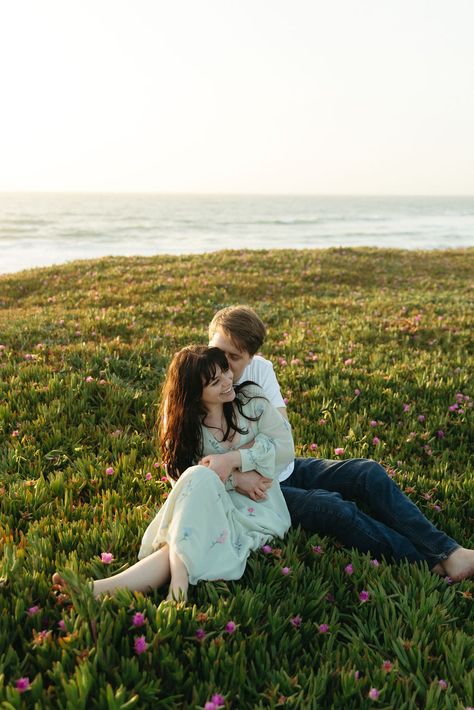 California Coast Engagement Photos | Romantic Couples Photography | Documentary Style Photographer | These playful documentary style engagement photos at Montara State Beach were so romantic! Find more playful engagement photo ideas, playful engagement photos couple, playful engagement poses, and playful engagement shoot inspiration! Book Bry for your California engagement photos or California wedding photography at brysphotography.com! Southern California Engagement Photos, Documentary Style Engagement Photos, Coast Engagement Photos, Joshua Tree Engagement Photos, Engagement Photos Romantic, Engagement Photos Couple, Adventure Engagement Photos, California Engagement Photos, Photography Documentary