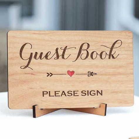 Lézervágott Fa, Laser Engraved Wedding, Mini Easel, Woodworking Tools Workshop, Laser Engraved Ideas, Wedding Guest Book Sign, Word Signs, Laser Cut Wedding, Engraved Wedding