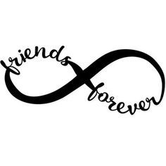 Friends Word Calligraphy, Friends Forever Tattoo, Best Friend Calligraphy, Best Friends Silhouette, Friends Calligraphy, Friends Lettering, Meaningful Word Tattoos, Forever Tattoo, Bff Tattoos