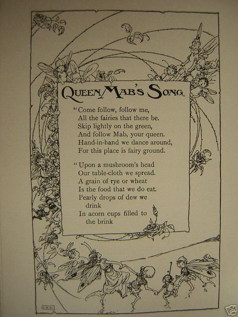 Lilian A. Govey *~❤•❦•:*´`*:•❦•❤~* Tales of the Fairies. Eclectic Spirituality, Fairy Poems, Queen Titania, Fairy Lore, Queen Mab, Shakespeare Characters, Tam Lin, Fairy Life, Favorite Poems