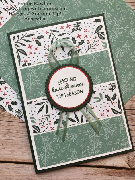 Simple Stampin Up Christmas Cards 2023, Christmas Dsp Stampin Up Cards, Stampinup Christmas Cards 2022 & 2023, Stamping Up Christmas Cards Ideas, Painted Christmas Dsp Stampin Up Cards, Stampin Up 2022 Christmas Cards, 2023 Christmas Card Ideas, Christmas Cards Su, Stampin Up Holiday Cards