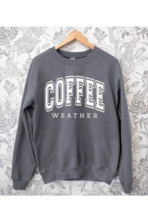 Coffee Weather Café Graphic Fleece SweatshirtsCoffee Weather,Café.Cozy,Brew,Chill,Rainy day UNISEX FLEECE SWEATSHIRT,GRAPHIC TEE,GRAPHIC TSHIRTS,TSHIRTS,TEESDTG printing HIgh Quality Graphic Design.50%COTTON,50%POLYESTER Made In: Nicaragua Womens Worth, Missy Dresses, Cami Shirt, Plus Size Swim, Boho Luxe, Graphic Tops, Kimono Jacket, Plus Dresses, Skirt Leggings